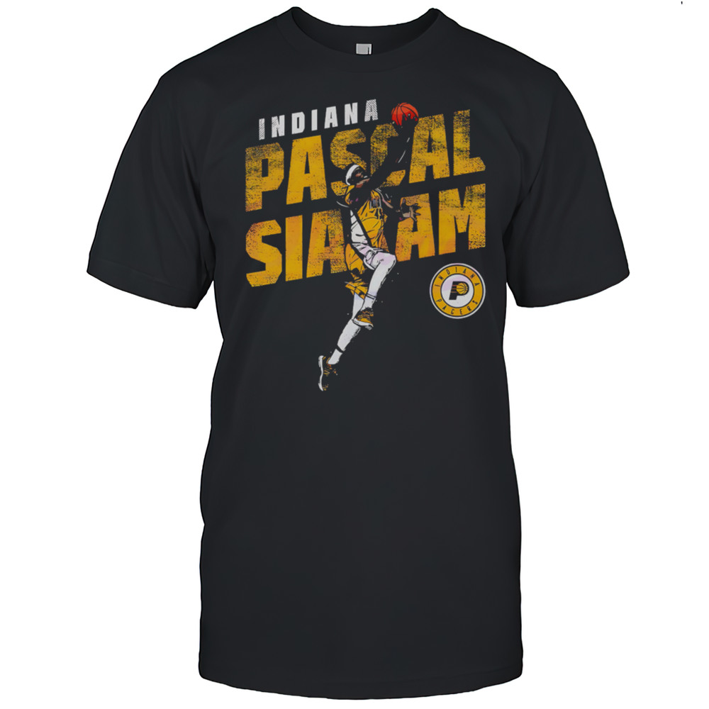 Pascal Siakam Indiana Pacers Basketball Slant Retro Shirt