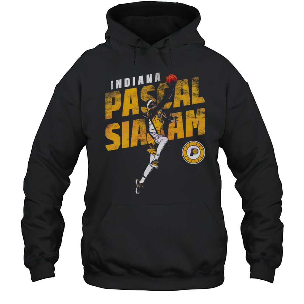 Pascal Siakam Indiana Pacers Basketball Slant Retro Shirt Unisex Hoodie