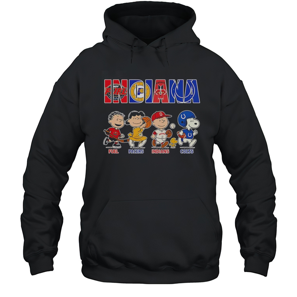 Peanuts Indiana Fuel Pacers Indians Colts Shirt Unisex Hoodie