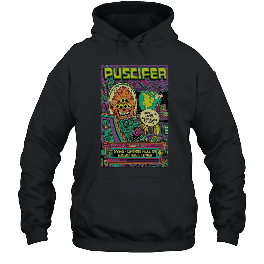 Puscifer Blossom Music Center Cuyahoga Falls OH May 25 2025 Concert T-shirt Unisex Hoodie