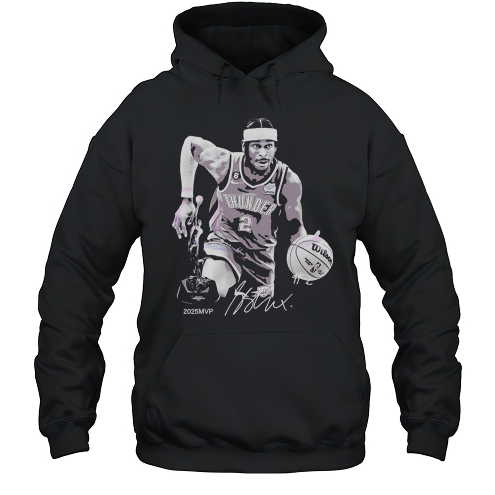 Shai Gilgeous Alexander 2025 Mvp Monochrome Shirt Unisex Hoodie