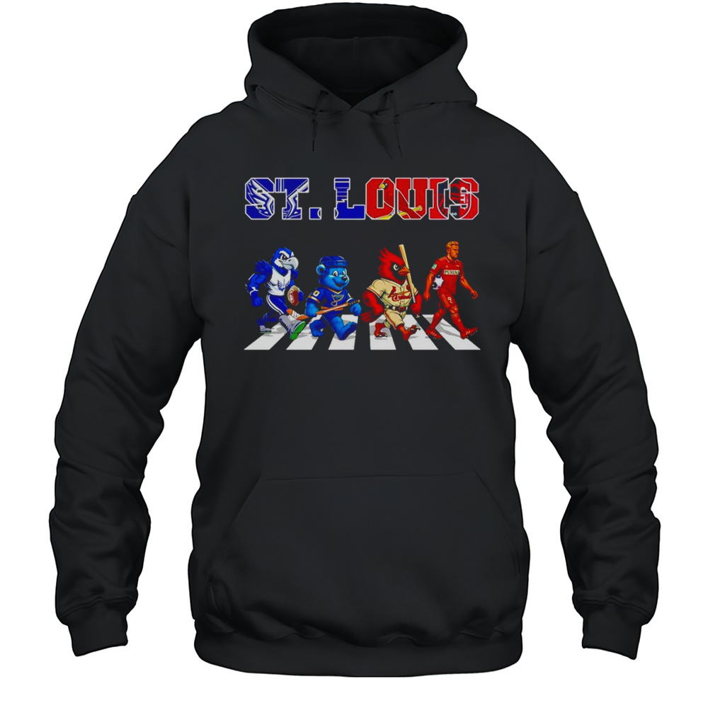 St. Louis Sports Abbey Road Mascot Shirt Unisex Hoodie