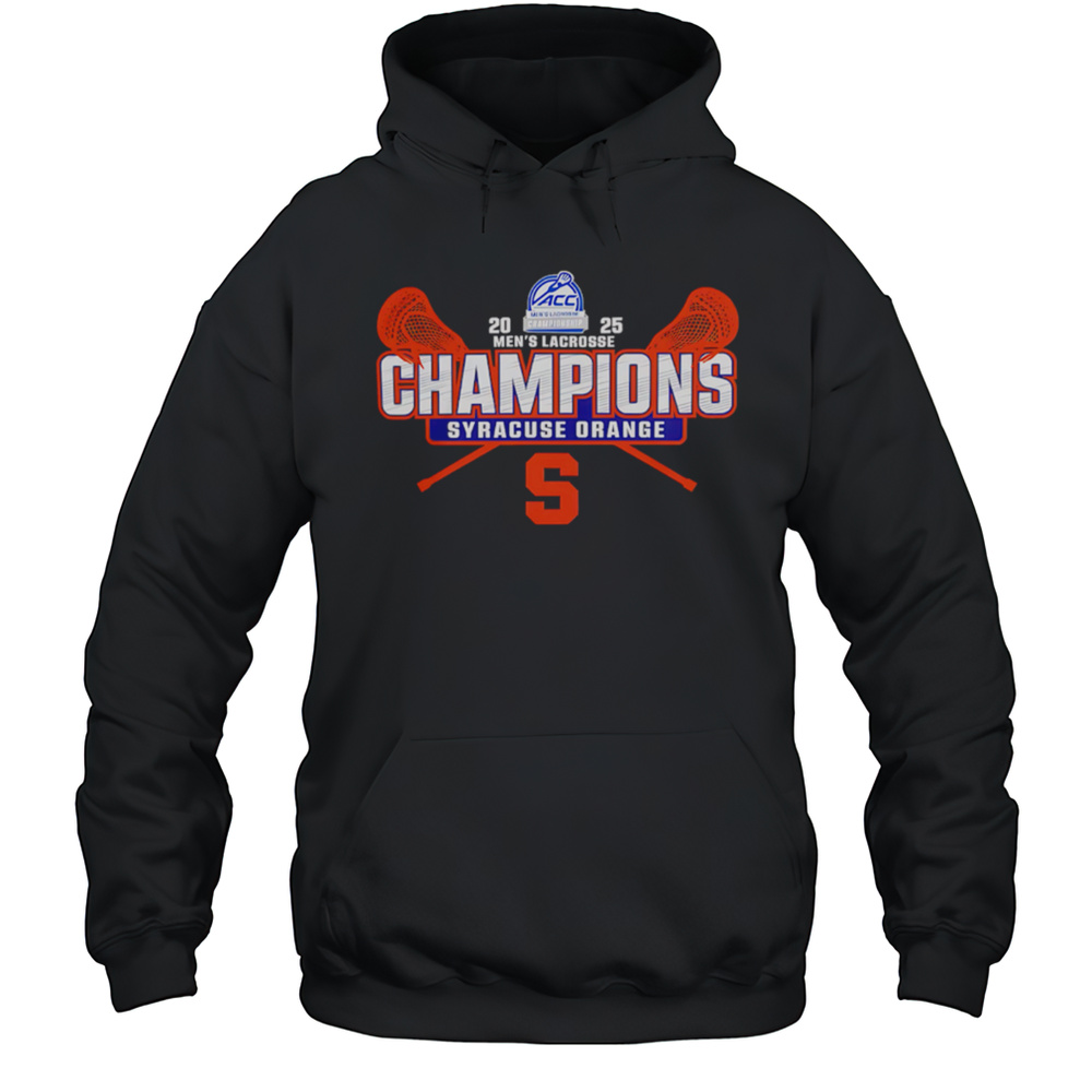 Syracuse Orange 2025 ACC Mens Lacrosse Conference Champions Shirt Unisex Hoodie
