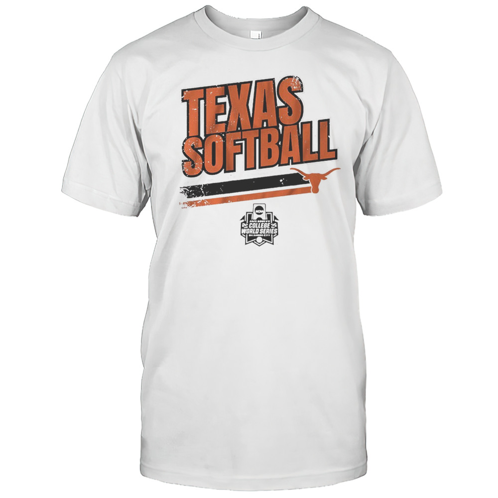 Texas Longhorns Softball Womens College World Series Stripe NCAA 2025 T-shirt