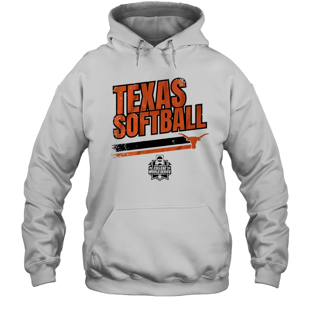 Texas Longhorns Softball Womens College World Series Stripe NCAA 2025 T-shirt Unisex Hoodie
