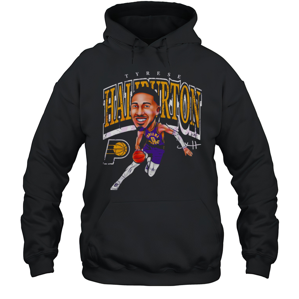Tyrese Haliburton Indiana Pacers Basketball Cartoon Style Funny Cartoon Shirt Unisex Hoodie