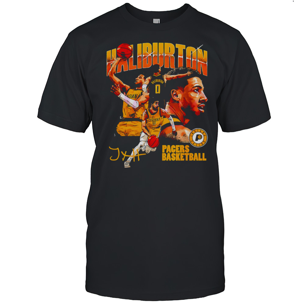 Tyrese Haliburton Indiana Pacers Basketball Collage Shirt