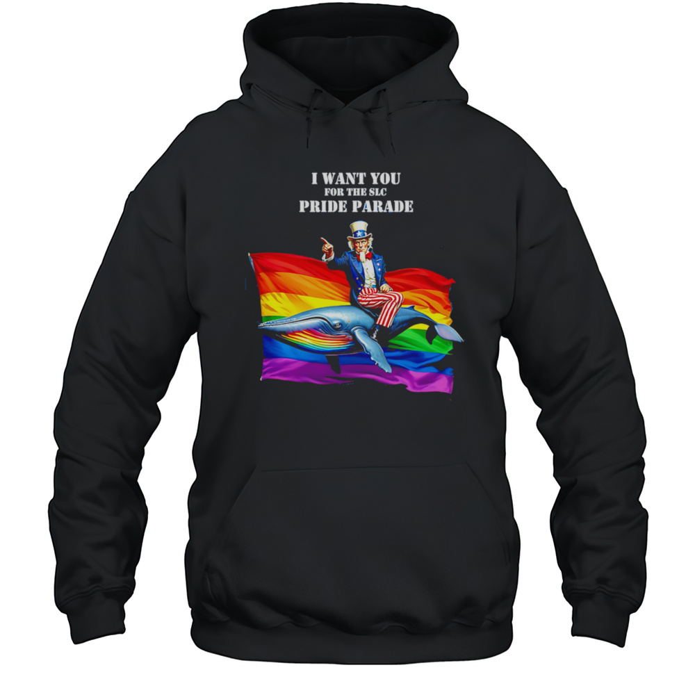 Uncle Sam I Want You For The SLC Pride Parade Shirt Unisex Hoodie