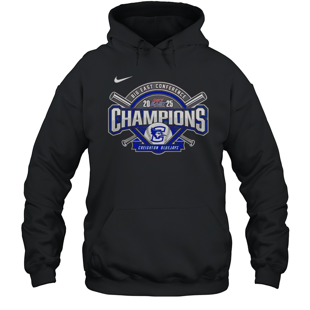 Big East Conference 2025 Champions Creighton Bluejays Shirt Unisex Hoodie