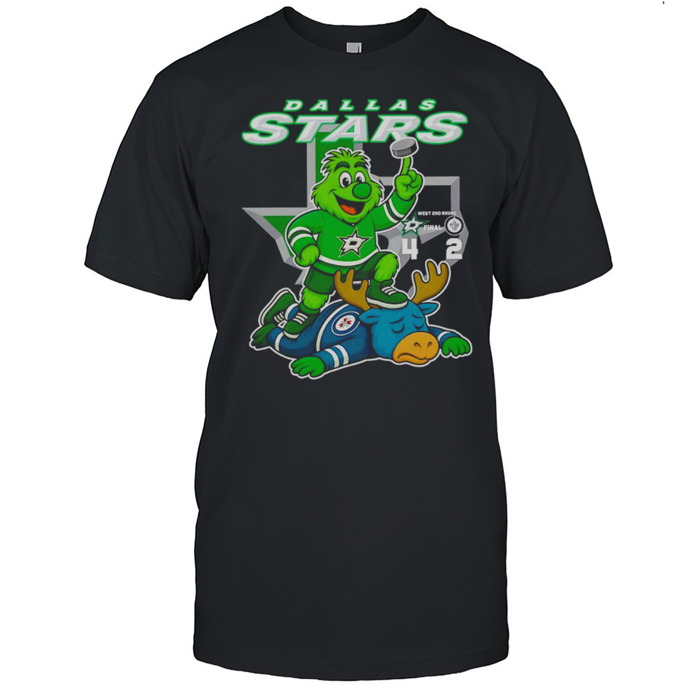Dallas Stars West 2nd Round Vs Winnipeg Jets Mascot Shirt