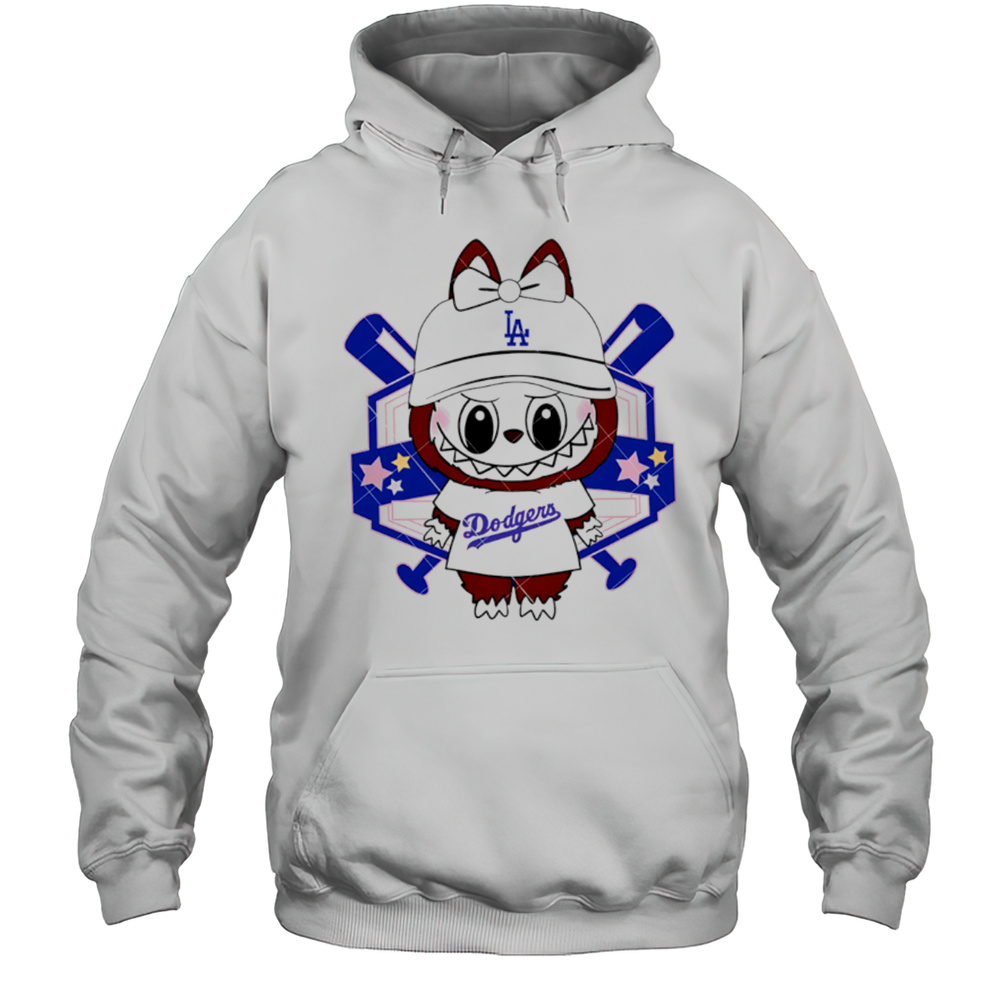 Dodgers Baseball Labubu Mascot Labubu LA Dodgers Shirt Unisex Hoodie