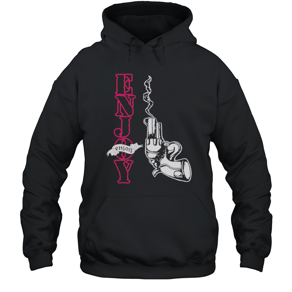 Enjoy Smoking Gun Shirt Unisex Hoodie