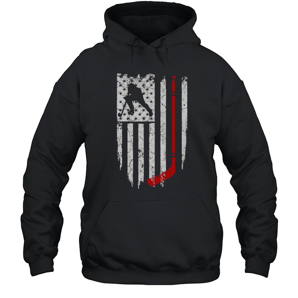 Flag Hockey Retro Shirt Unisex Hoodie