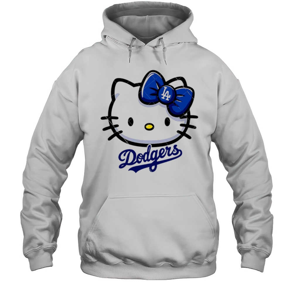 Hello Kitty Los Angeles Dodgers Hello Kitty LA MLB Shirt Unisex Hoodie
