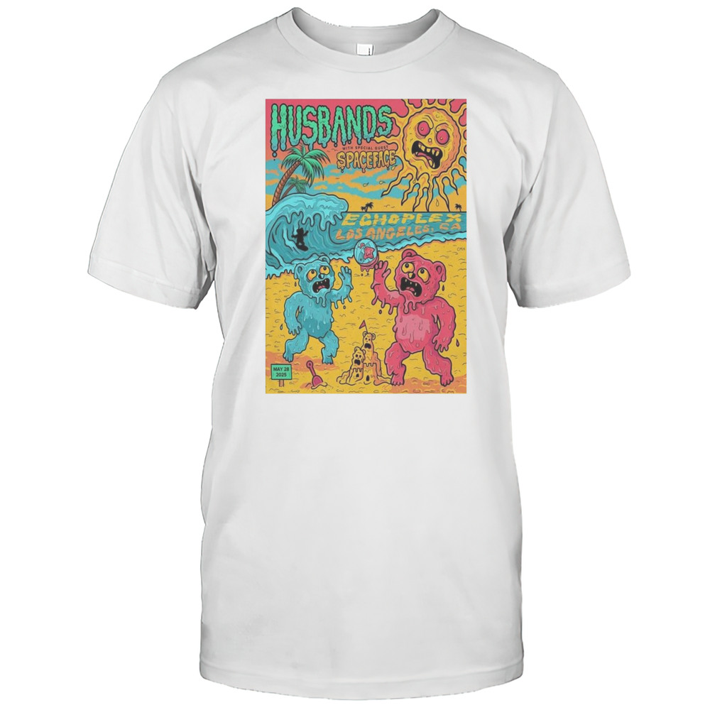 Husbands And Spaceface May 28 2025 Los Angeles CA Shirt