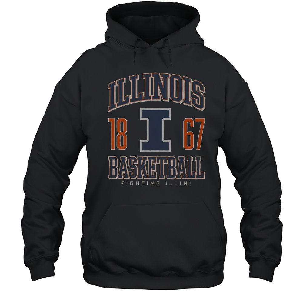Illinois Fighting Illini Basketball T-Shirt Unisex Hoodie