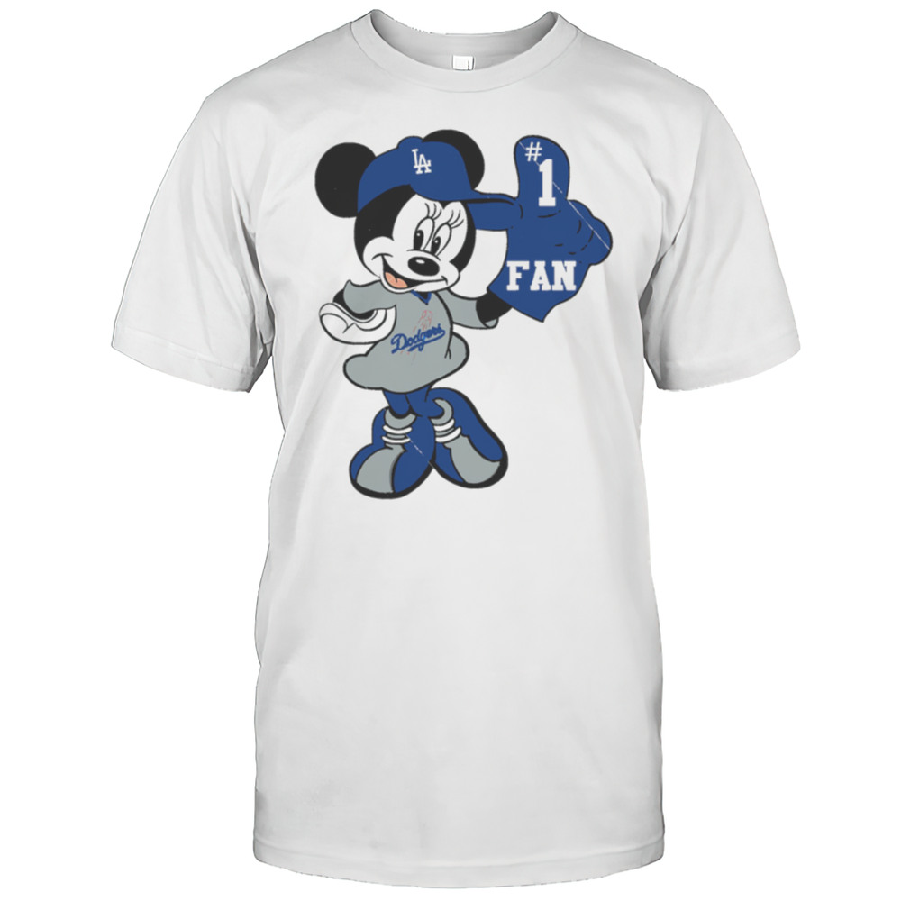 Minnie LA Dodgers Minnie Mouse Dodgers Fan Baseball Shirt