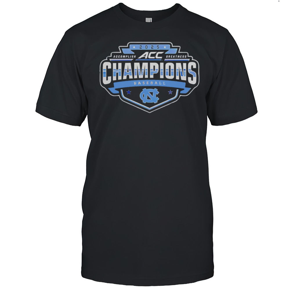 North Carolina Tar Heels 2025 ACC Baseball Champions Shirt