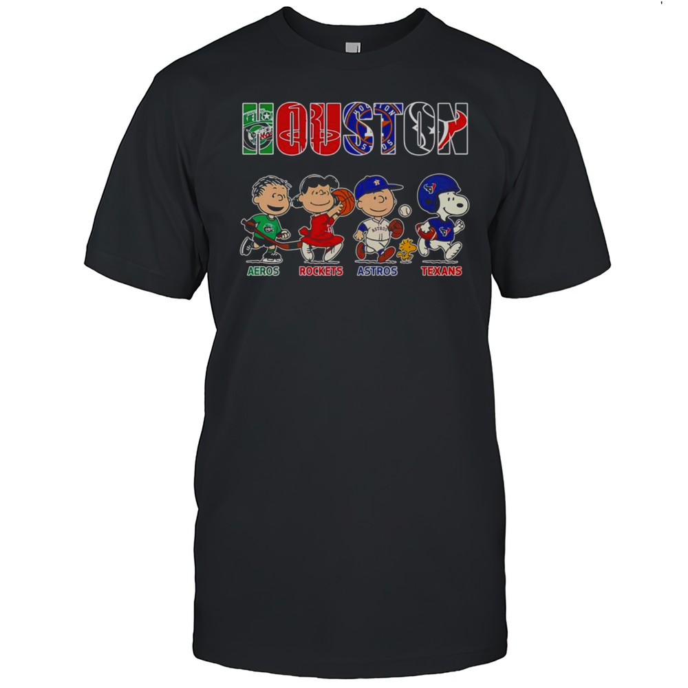 Peanuts Houston Aeros Rockets Astros Texans Shirt