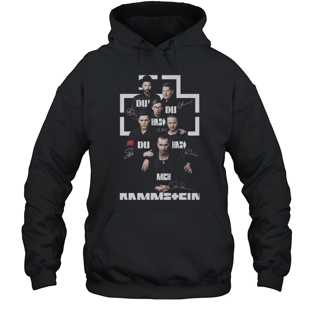 Rammstein Du Hast Mich Signature 2025 Shirt Unisex Hoodie