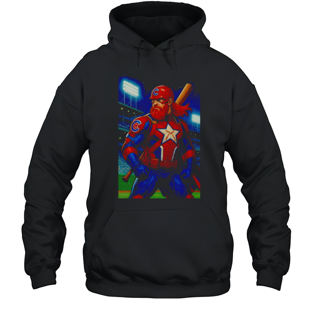Red Guardian Chicago Cubs Baseball Shirt Unisex Hoodie