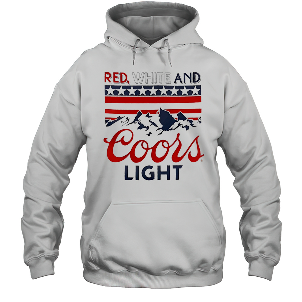 Red White And Coors Light Shirt Unisex Hoodie
