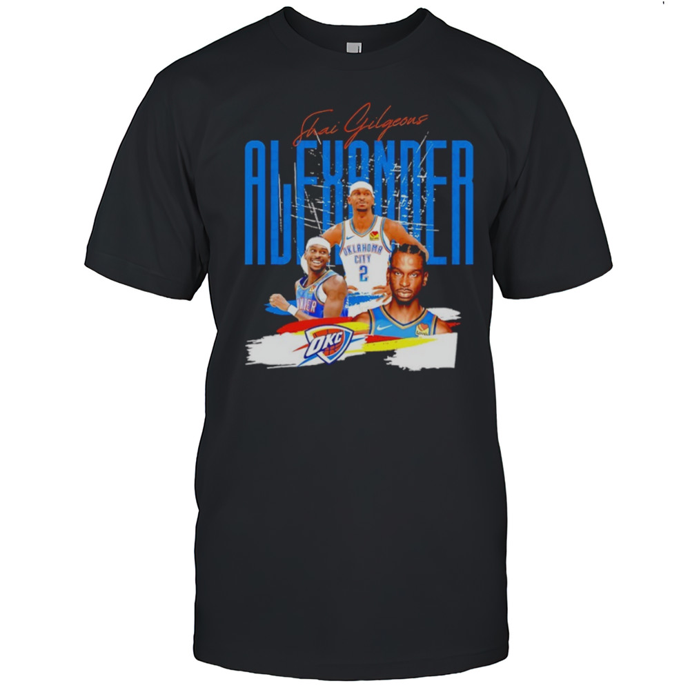 Shai Gilgeous-Alexander Oklahoma City Thunder MVP NBA Basketball Graphic Shirt