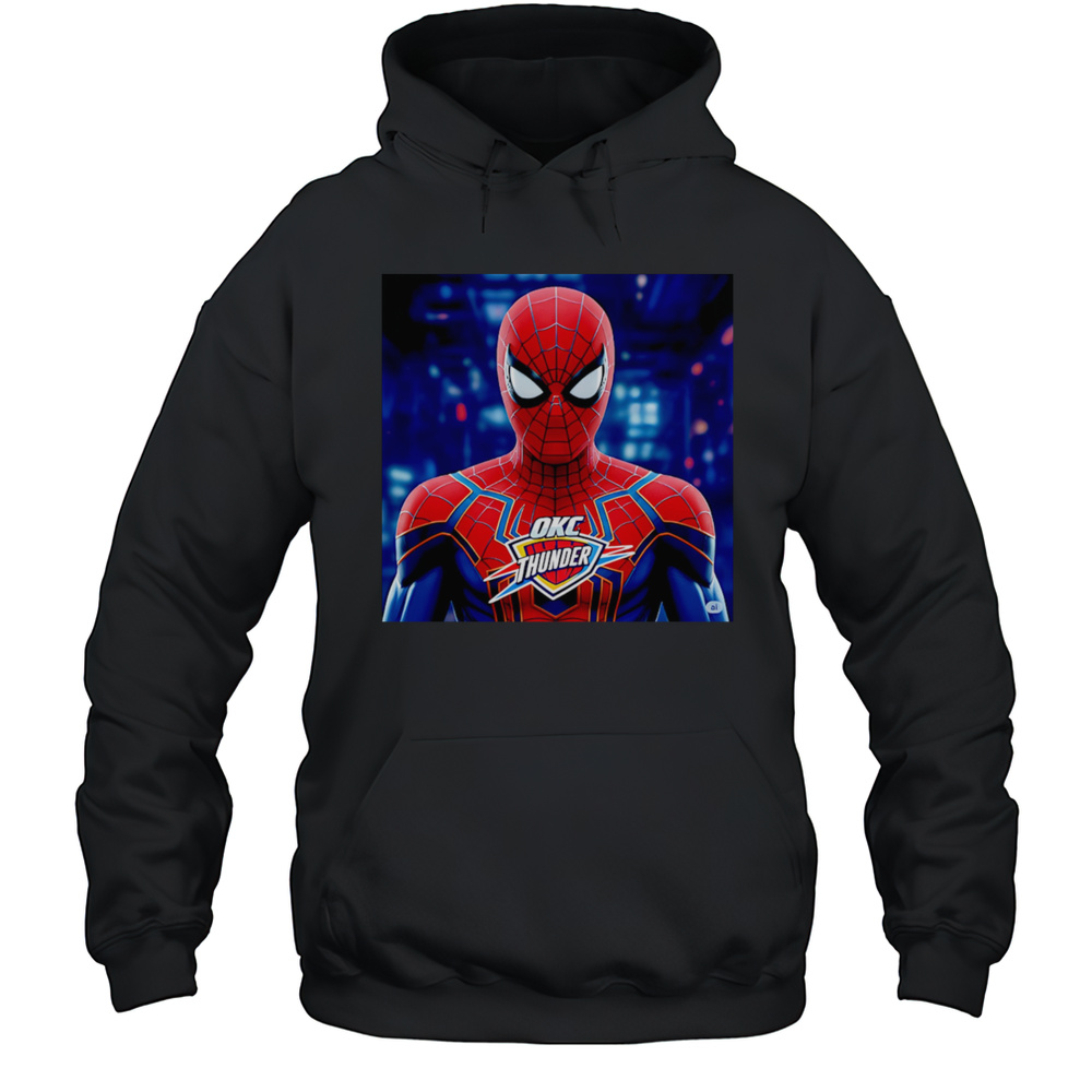 Spider-Man OKC Thunder Shirt Unisex Hoodie