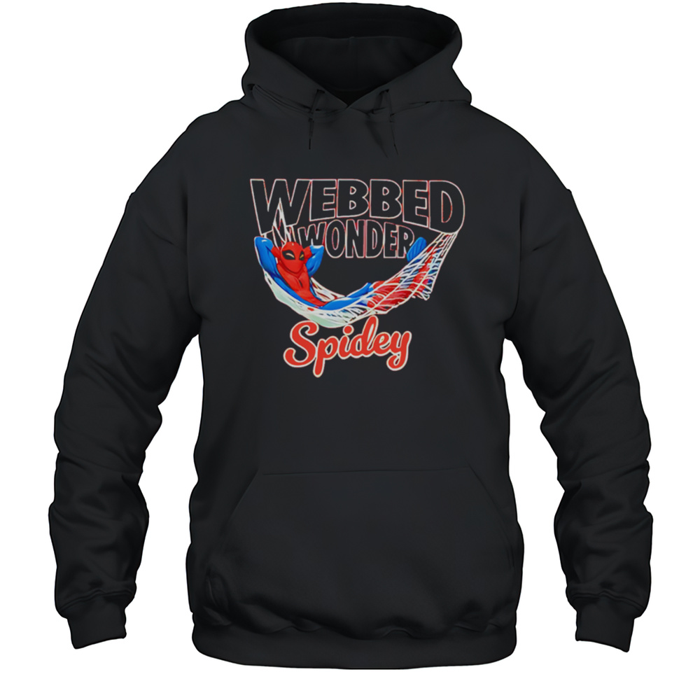 Webbed Wonder Spidey Cartoon Shirt Unisex Hoodie