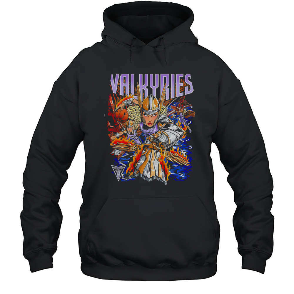 Wnba Valkyries Female Warrior Shirt Unisex Hoodie