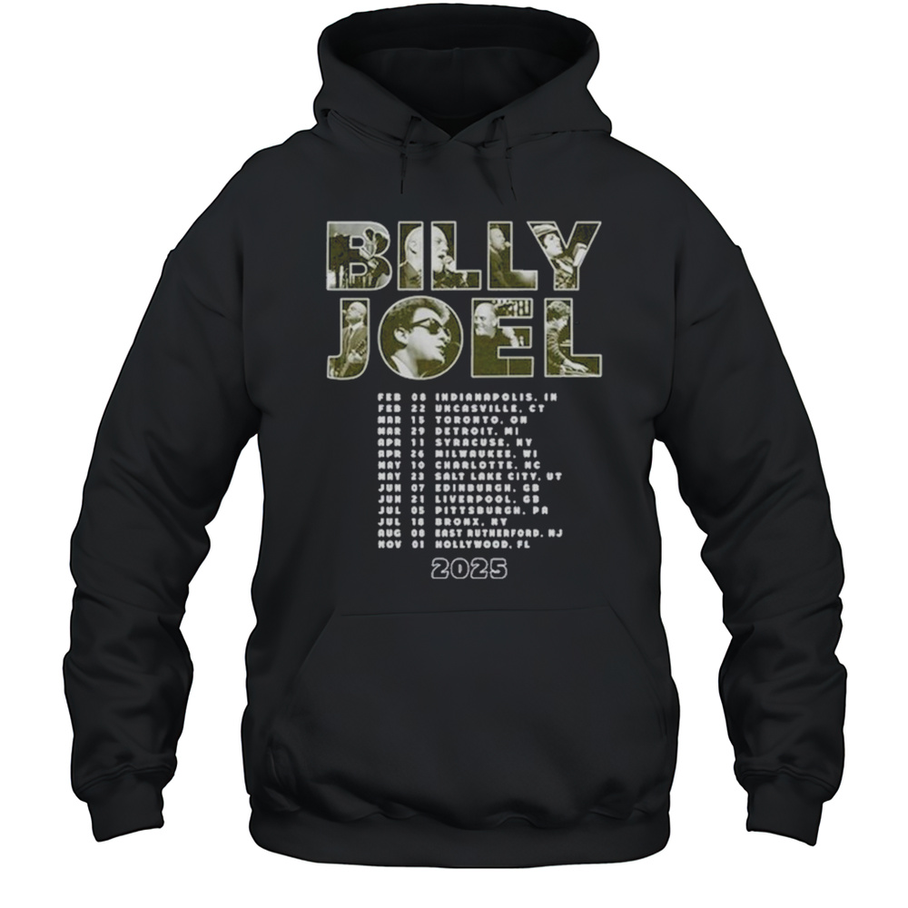 2025 Billy Joel Live In Concert Shirt Unisex Hoodie