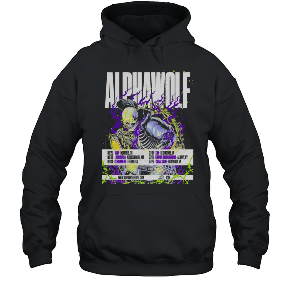 Alpha Wolf Summer Of Loud Festival Dates List 2025 Shirt Unisex Hoodie