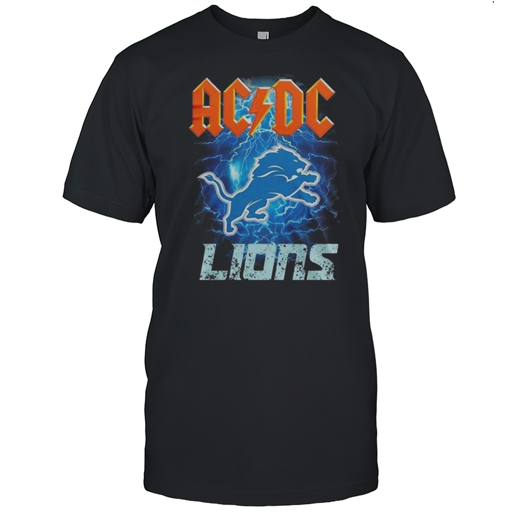 Detroit Lions ACDC Power Up Tour 2025 Shirt