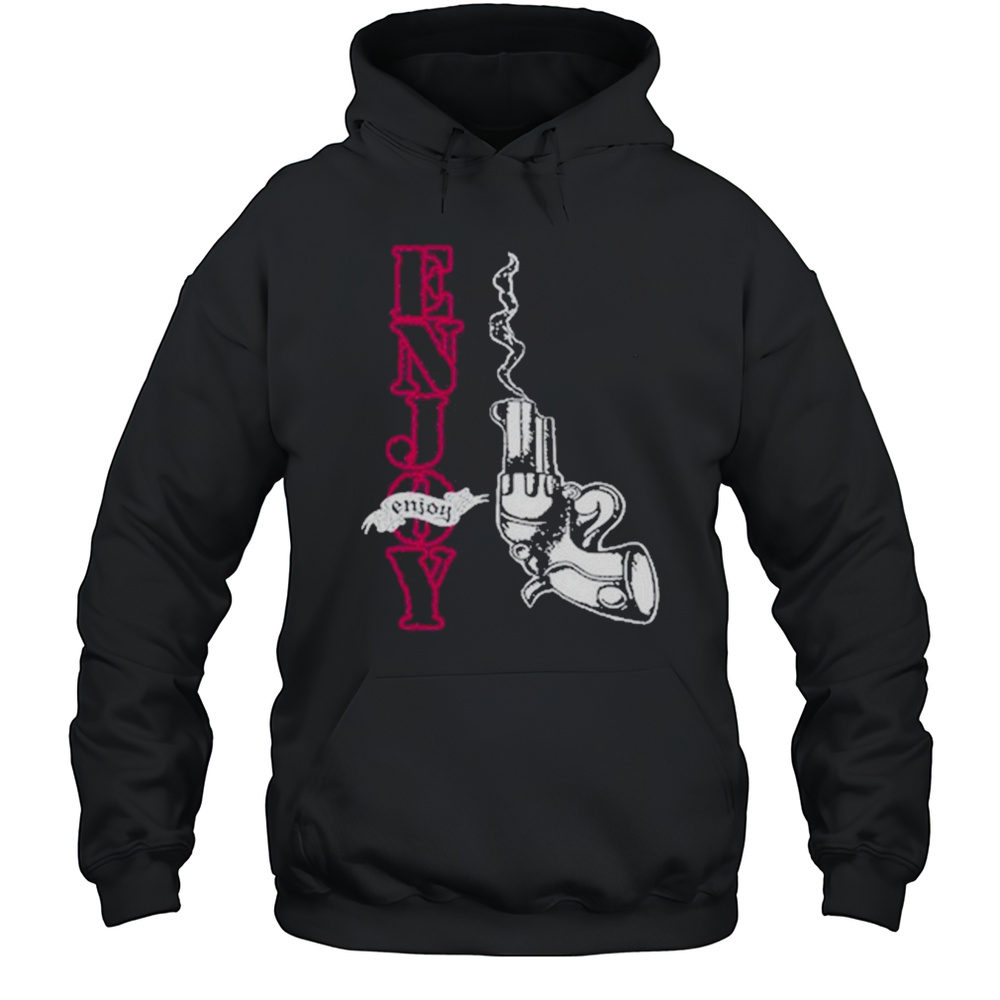 Enjoy Smoking Gun Shirt Unisex Hoodie
