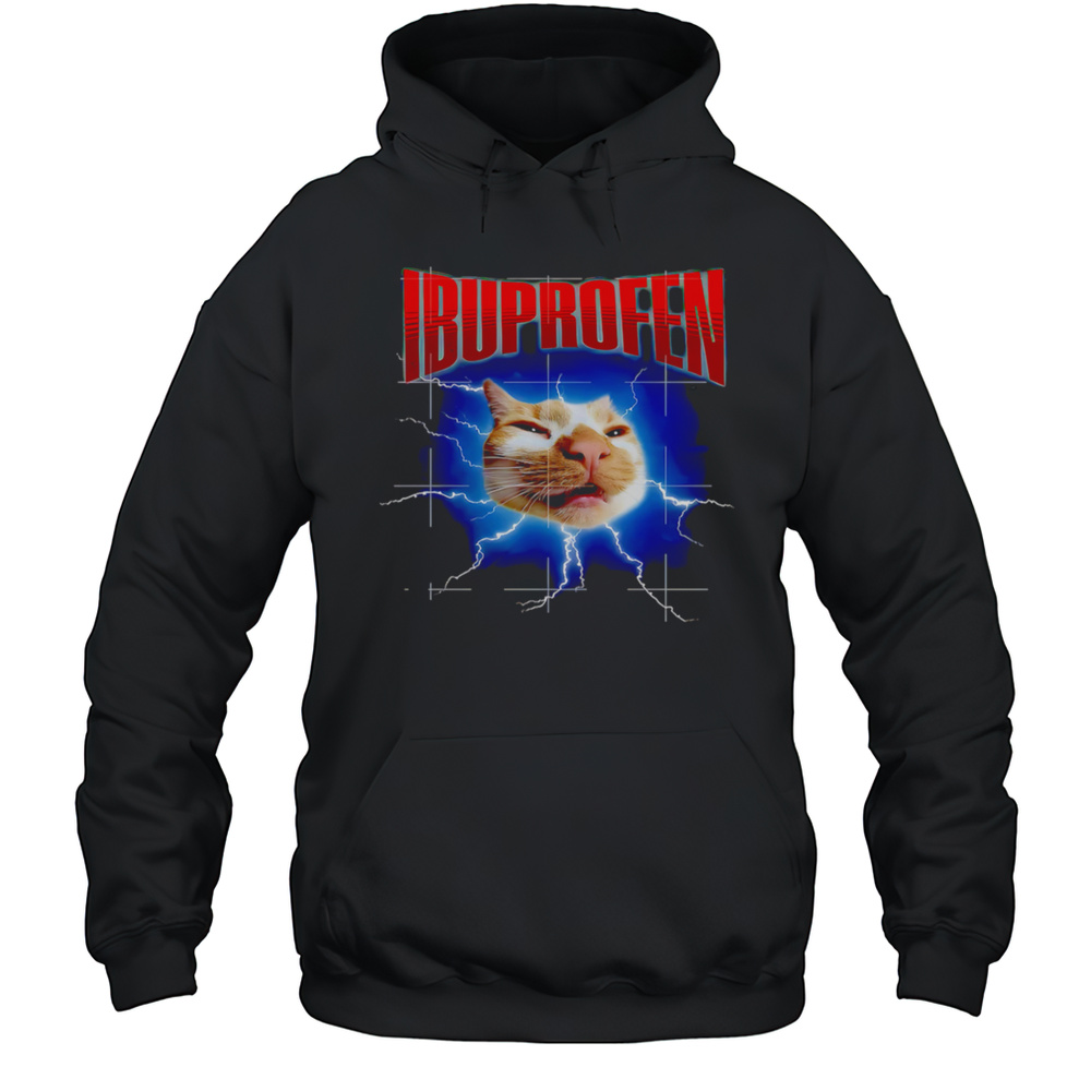 Ibuprofen Cat Lightning Shirt Unisex Hoodie