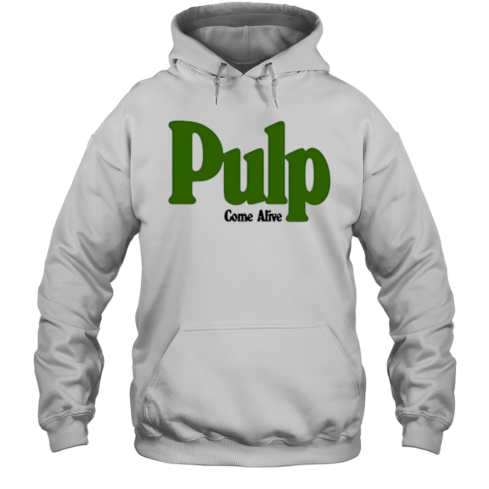 Pulp Come Alive Ecru Shirt Unisex Hoodie