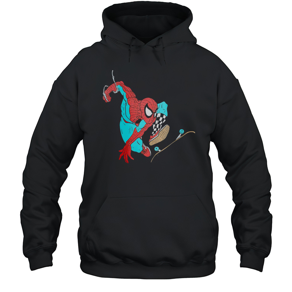 Spider-Man Roller Skating Shirt Unisex Hoodie