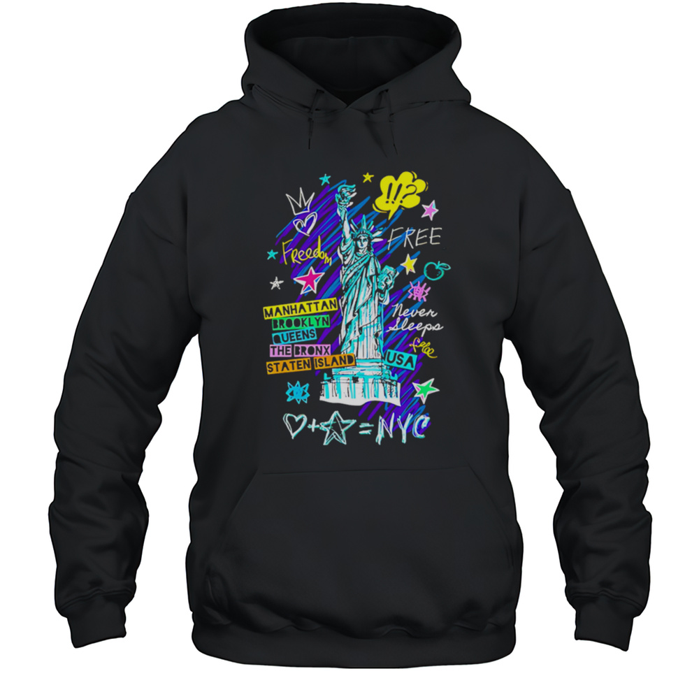 Statue Of Liberty Cities Of New York Shirt Unisex Hoodie