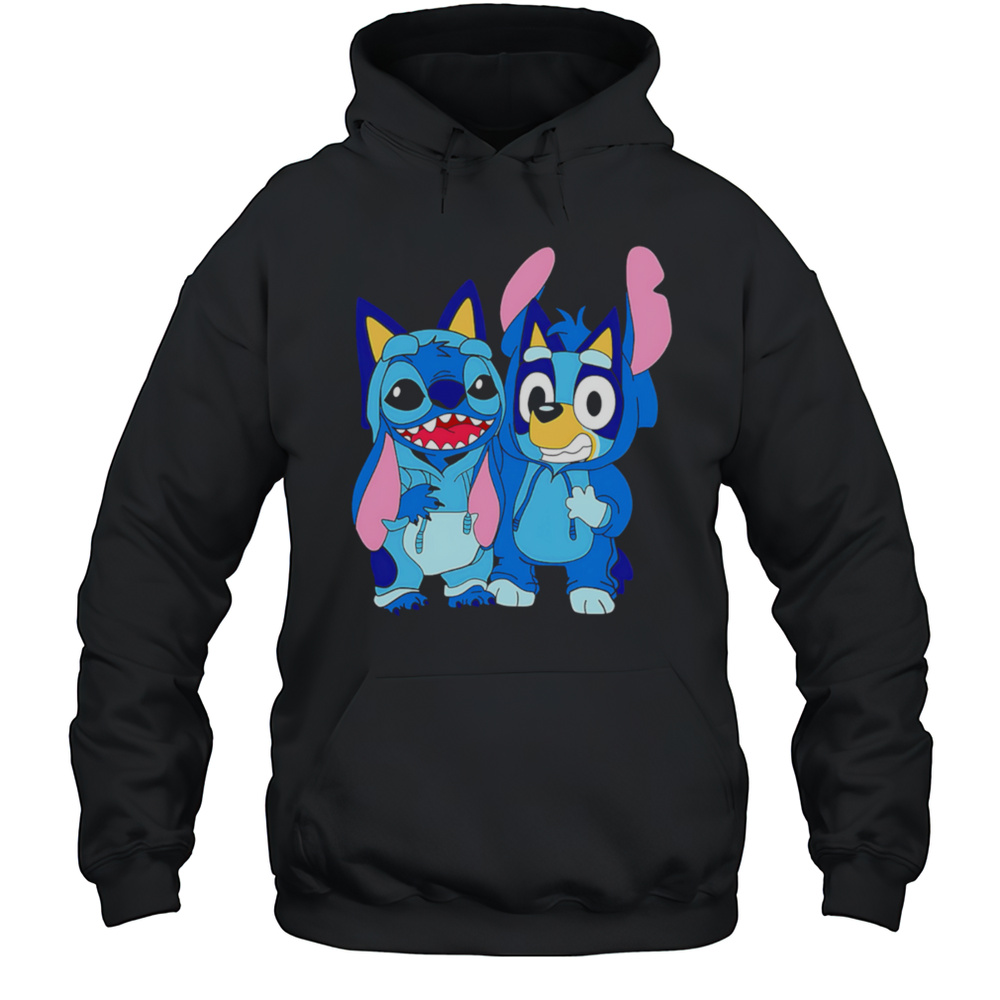 Stitch And Bluey Svg Stitch Disney Shirt Unisex Hoodie