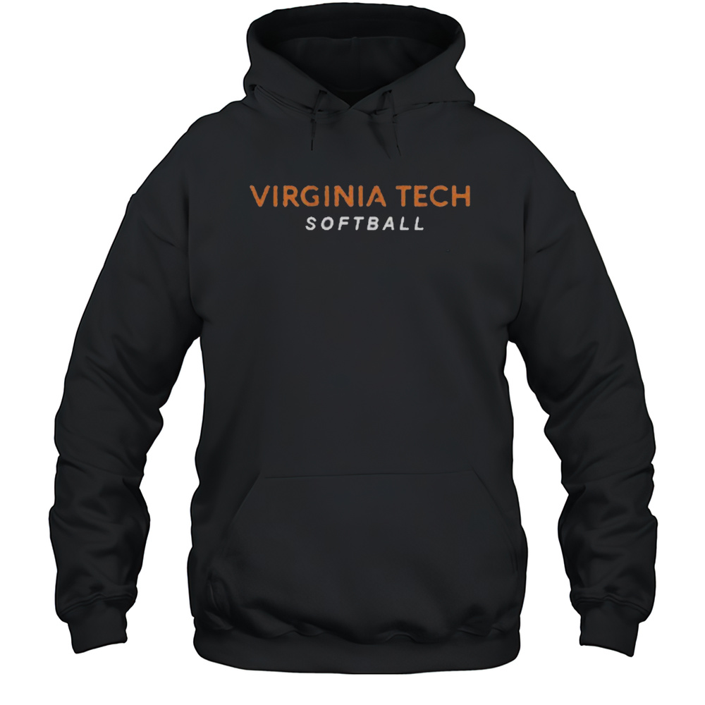 Virginia Tech Softball Logo Stack Shirt Unisex Hoodie