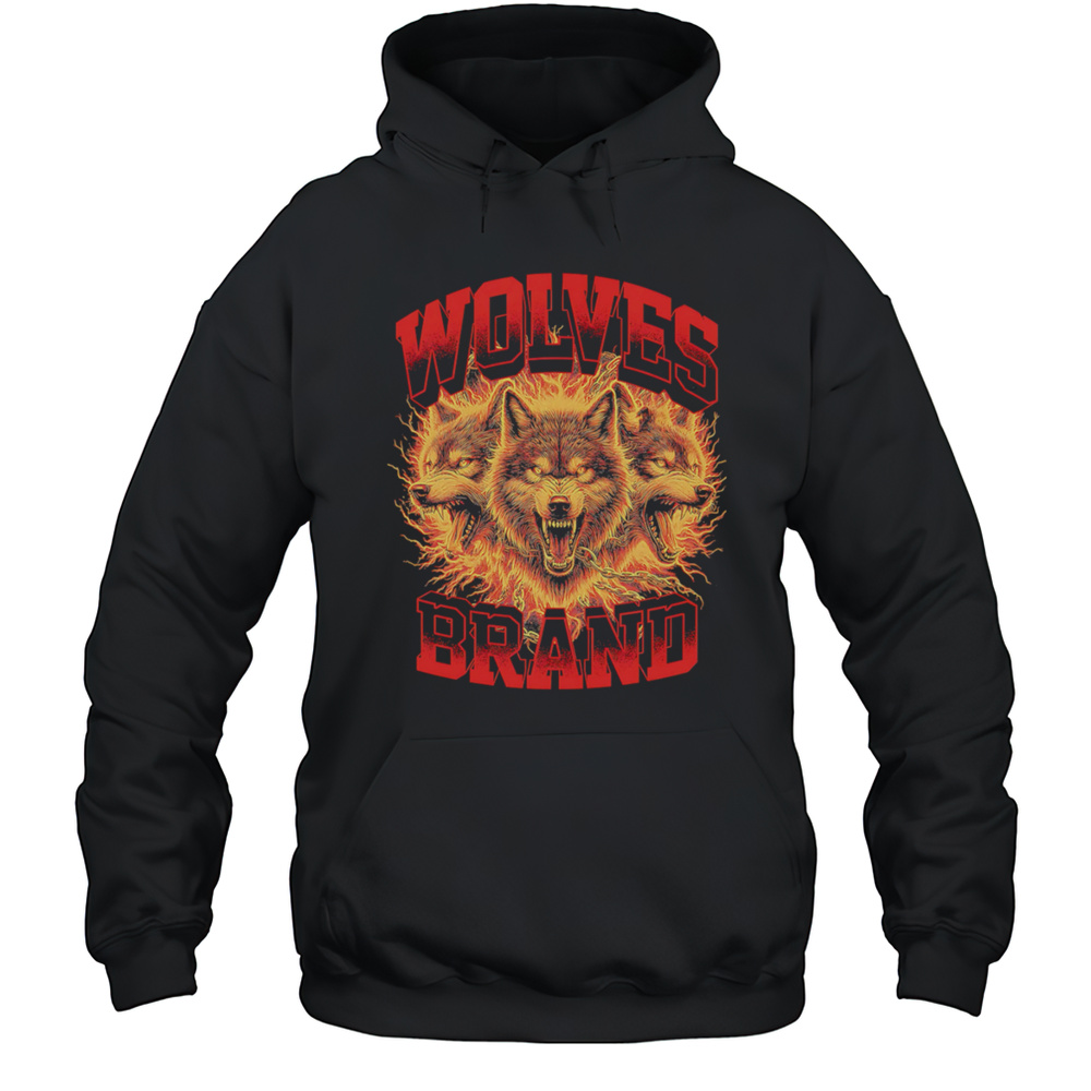 Wolves Brand Design Graphic Shirt Unisex Hoodie