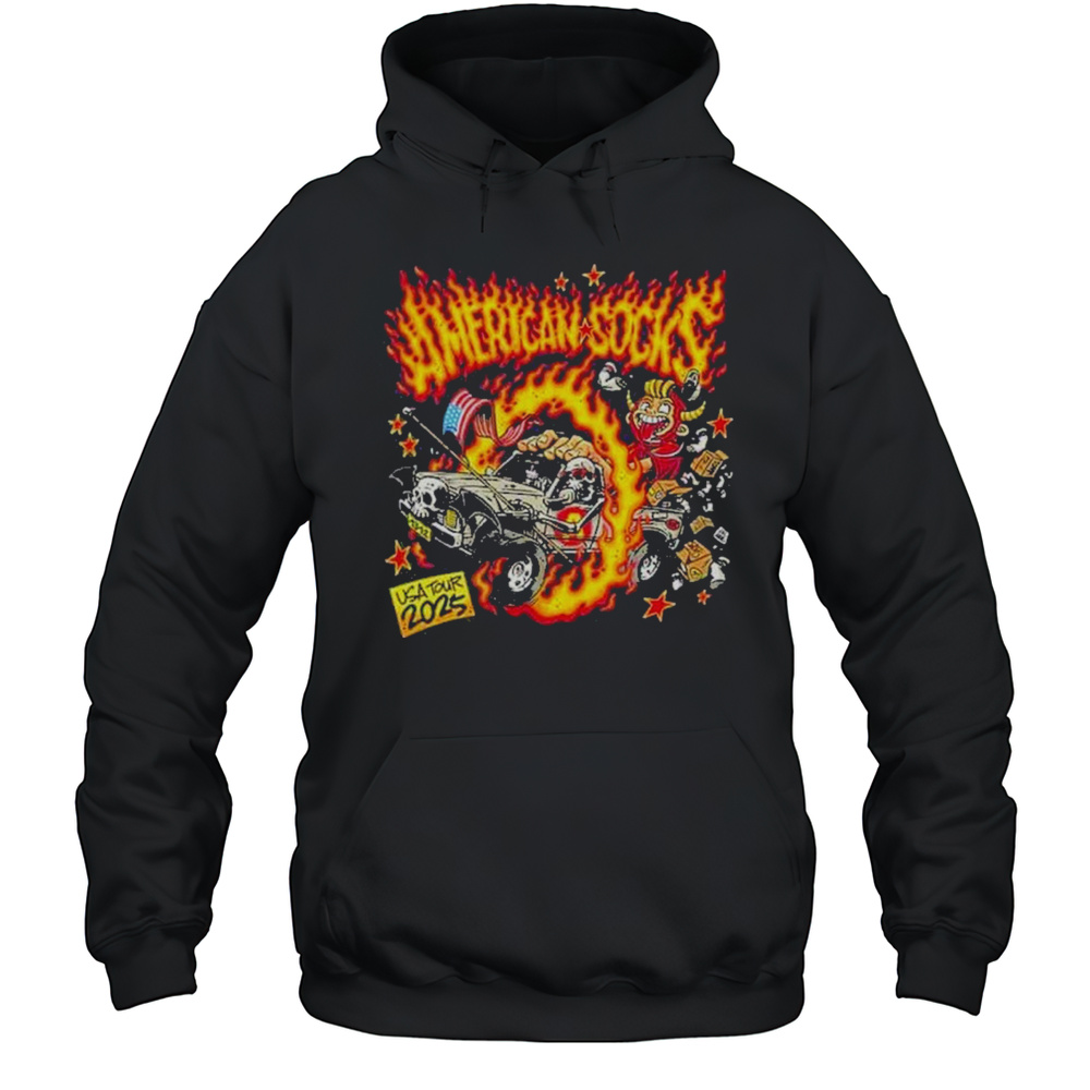American Socks World Tour USA 2025 Schdule T-Shirt Unisex Hoodie