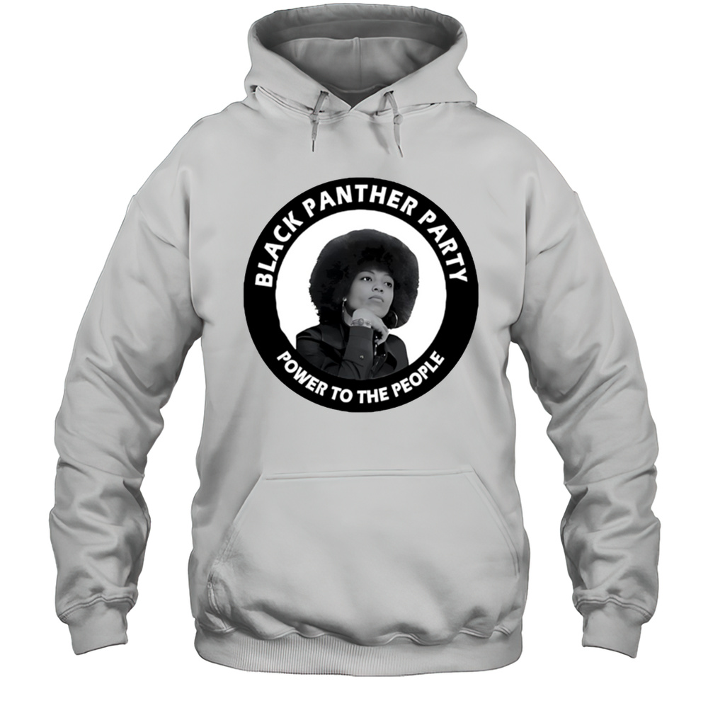 Angela Davis Black Panther Party Power To The People Shirt Unisex Hoodie