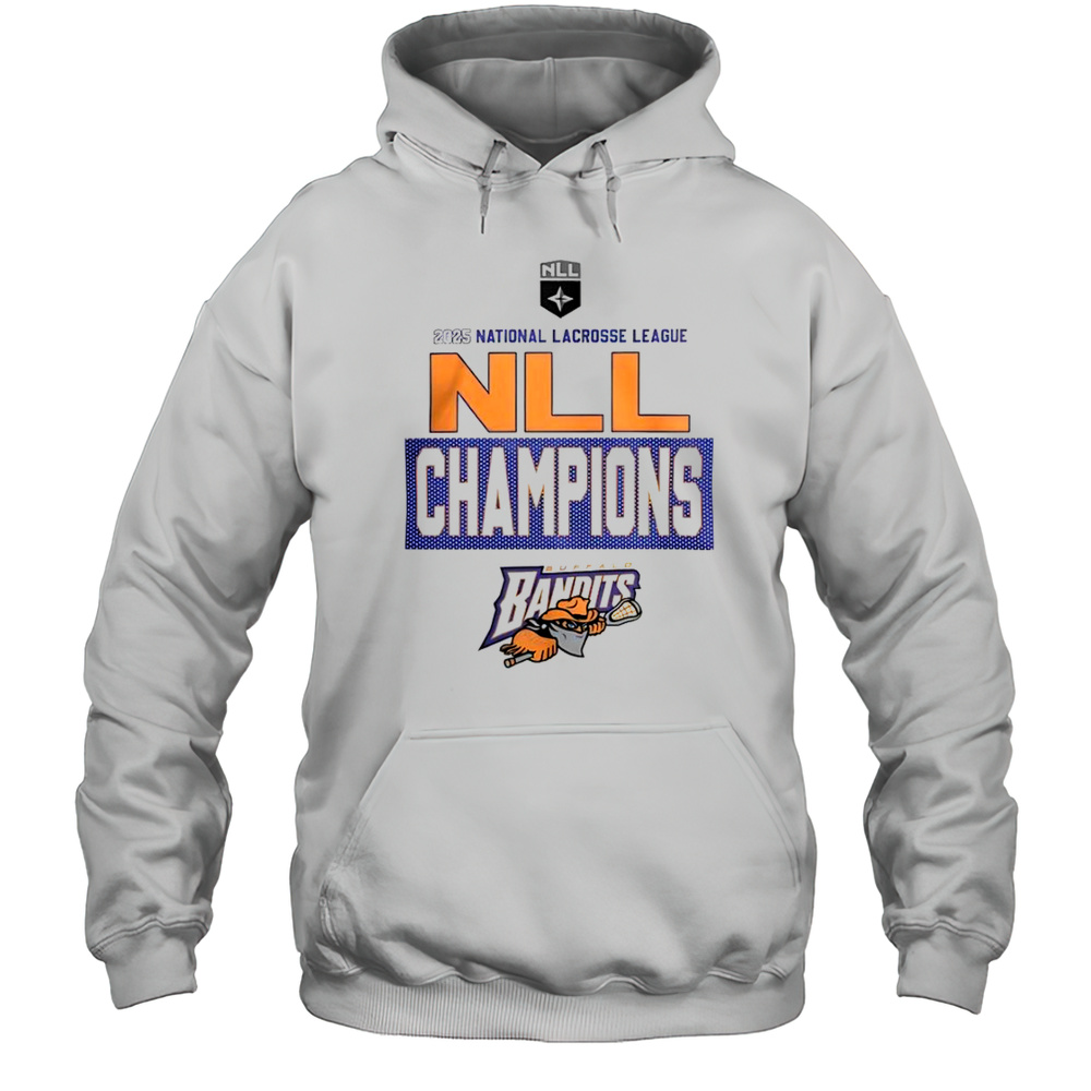 Buffalo Bandits 2025 National Lacrosse League Cup Champions Locker Room Logo T-Shirt Unisex Hoodie