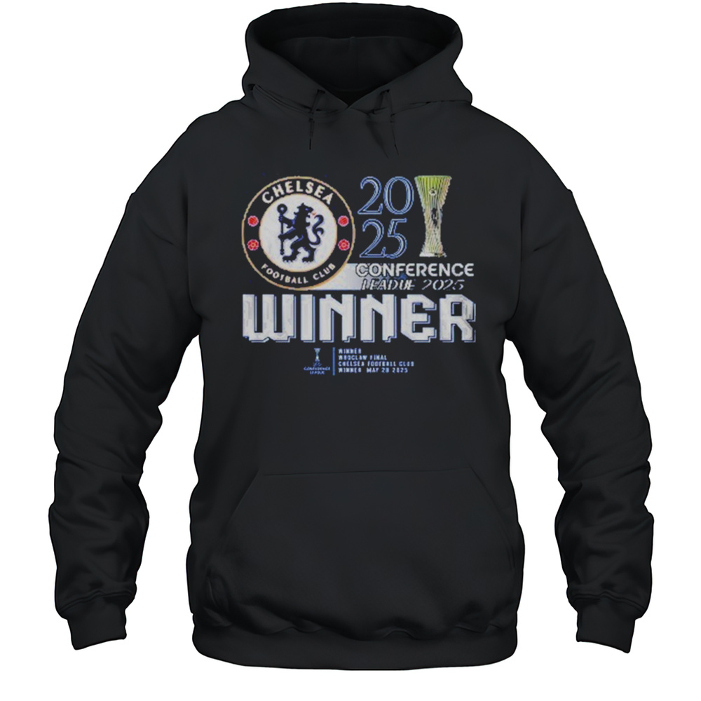 Chelsea FC 2025 Europe UEFA Conference League Champions T-Shirt Unisex Hoodie
