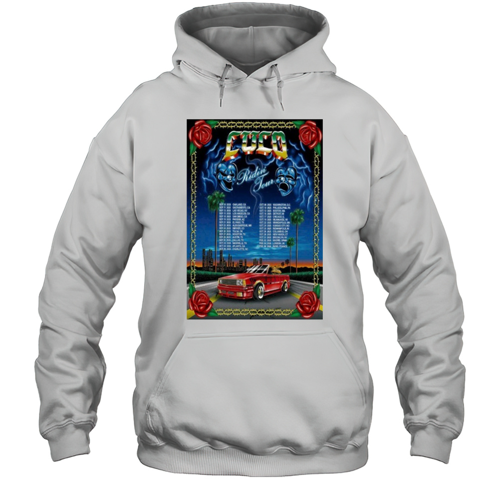 CUCO Ridin Tour 2025 Poster Shirt Unisex Hoodie