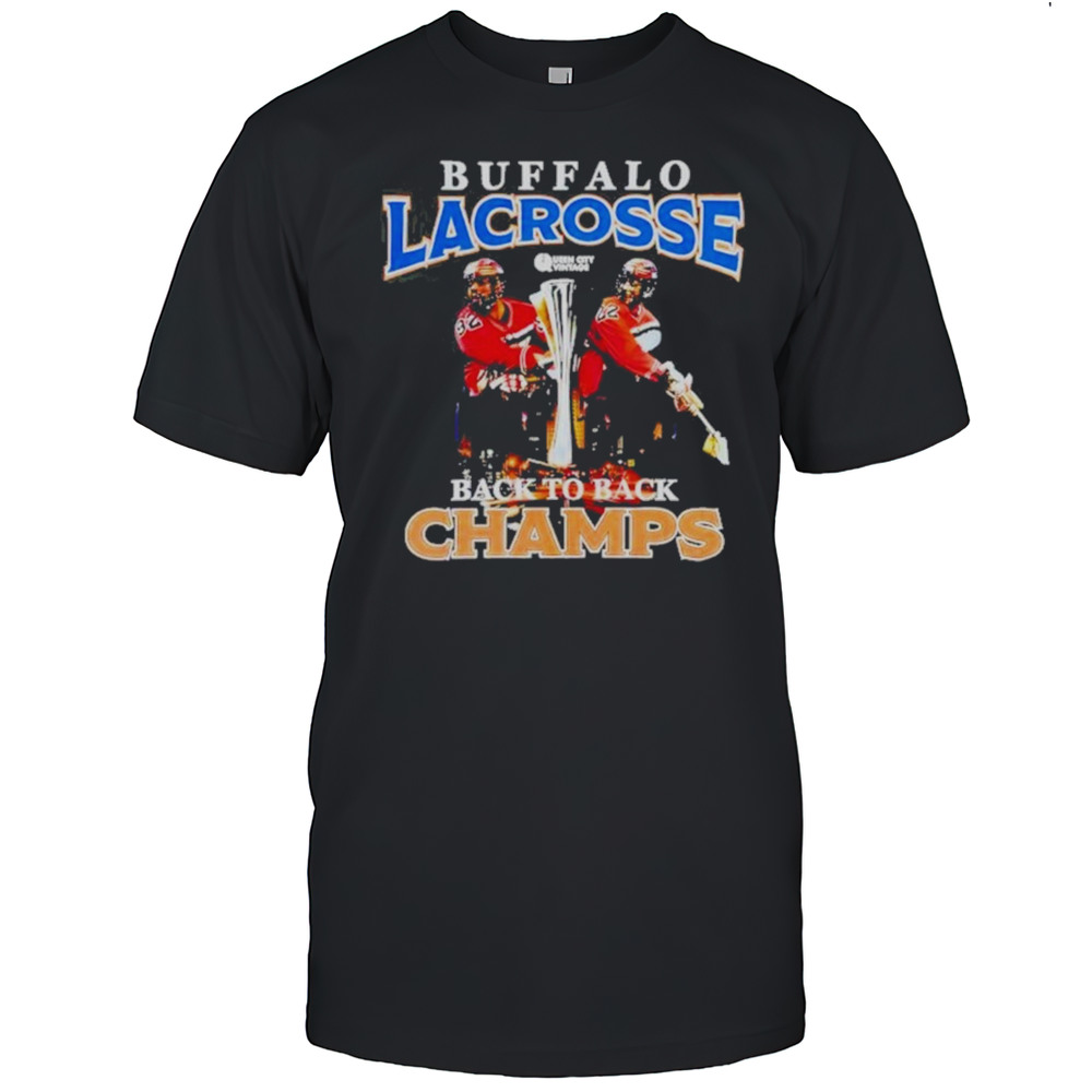 Dhane And Josh Buffalo Lacrosse Back To Back Champs Shirt