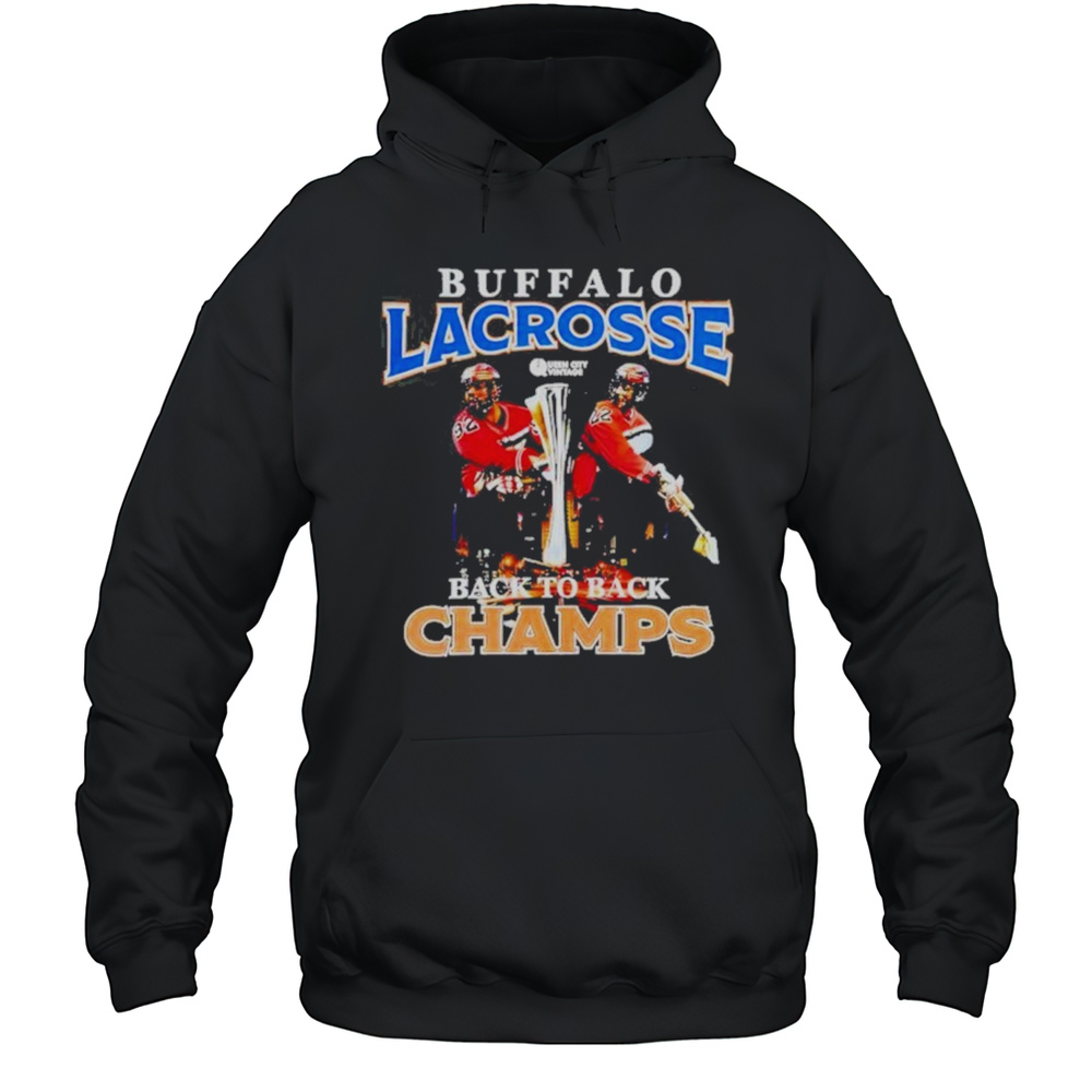 Dhane And Josh Buffalo Lacrosse Back To Back Champs Shirt Unisex Hoodie