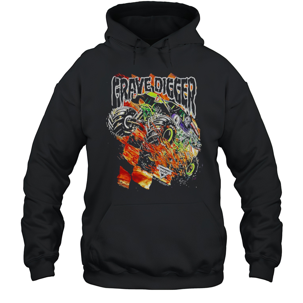 Grave Digger Car Retro Shirt Unisex Hoodie