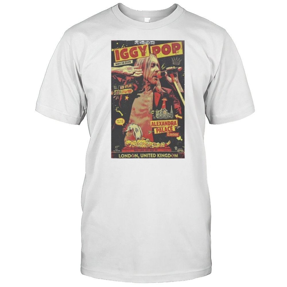 Iggy Pop 28 May 2025 London Poster Shirt
